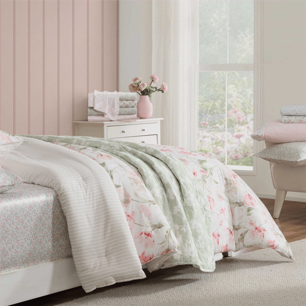 Laura Ashley® Bonnie Cotton Percale Sheet Set