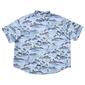 Mens Big & Tall Saltwater Short Sleeve Tropical Button Down Shirt - image 1