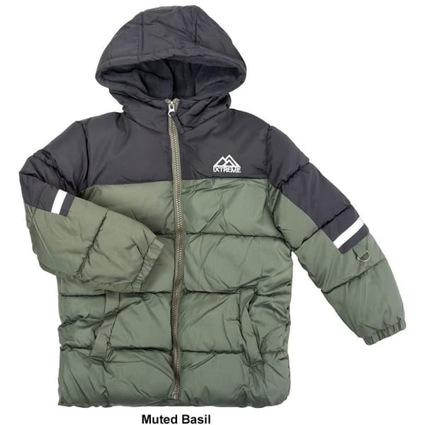 Boys &#40;4-7&#41; iXtreme Color Block Puffer Coat