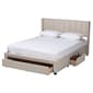 Baxton Studio Coronado Beige 3-Drawer Storage Platform Bed - image 3