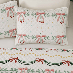 Avanti Bows & Branches 3pc. Reversible Quilt Set