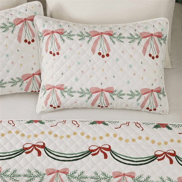 Avanti Bows & Branches 3pc. Reversible Quilt Set
