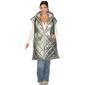 Womens White Mark Metallic Diamond Puffer Vest - image 1