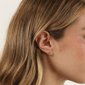 Brilliant Grown Lab-Grown Diamond Accent Cross Stud Earrings - image 5
