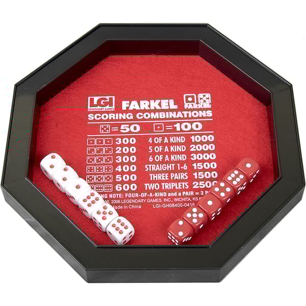 Legendary Games Farkel Rolling Tray Party Game