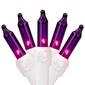 Northlight Seasonal 7ft. Purple Christmas Lights - White Wire - image 1