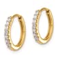 Pure Fire 14kt. Gold Lab Grown Diamond 11.86mm Hoop Earrings - image 2