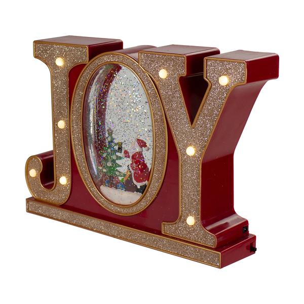 Northlight Seasonal LED Joy Christmas Glitter Snow Globe
