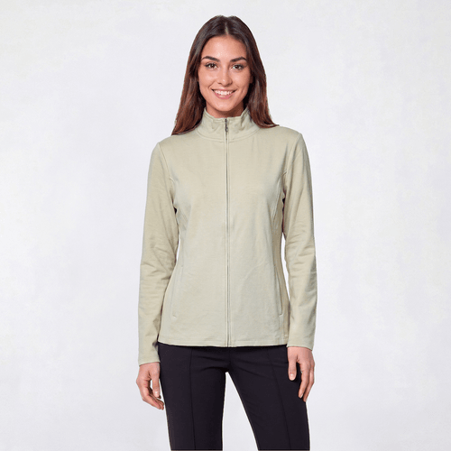 Womens Hasting & Smith Long Sleeve Mock Neck Zip Jacket - image 