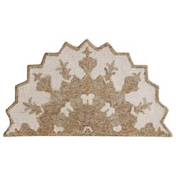 9th & Pike(R) Medallion Hand Woven Half Circle Area Rug