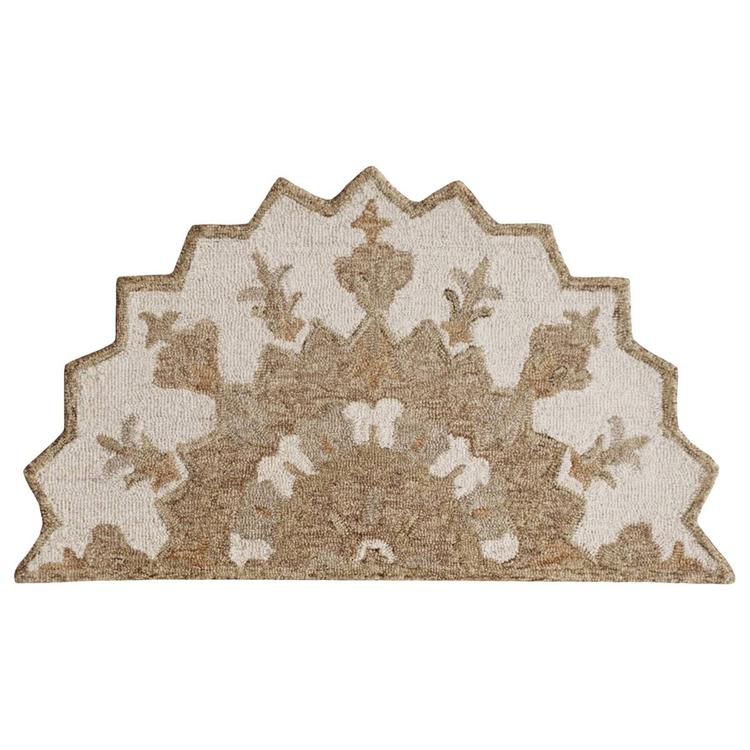 9th & Pike(R) Medallion Hand Woven Half Circle Area Rug