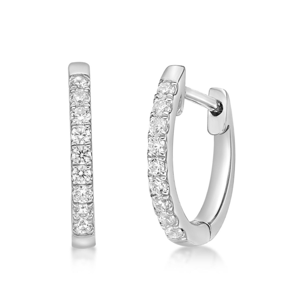 Brilliant Grown 1/4ctw. Lab-Grown Diamond Hoop Earrings