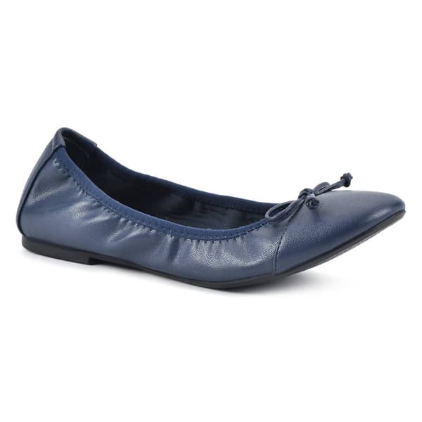 Womens White Mountain Sunnyside II Smooth Flats - Wide