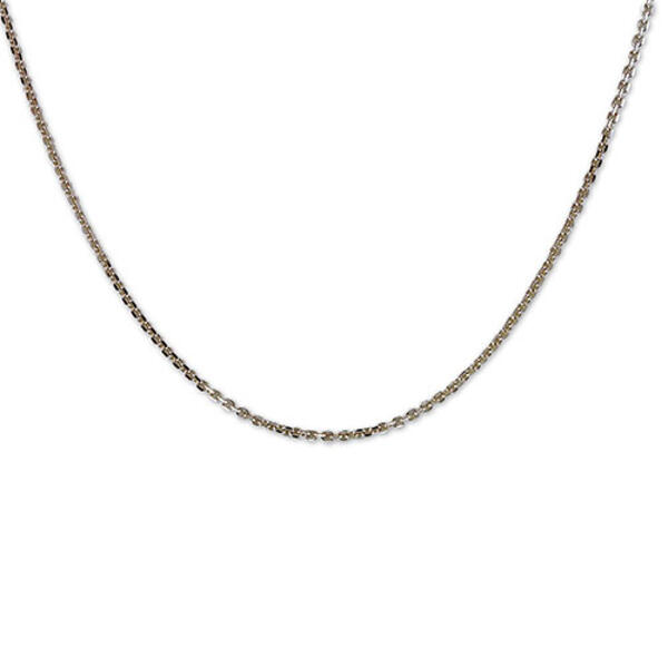 Sterling Silver & Diamond Cut 20in. Chain Necklace - image 