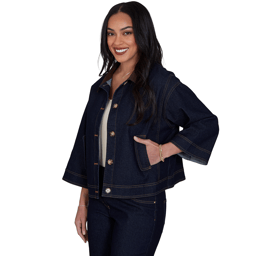 Petite Ruby Rd. English Countryside Denim Jacket