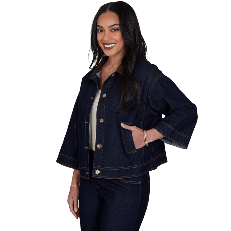 Petite Ruby Rd. English Countryside Denim Jacket