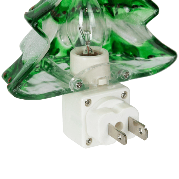 Northlight Green Glittered Christmas Tree Night Light