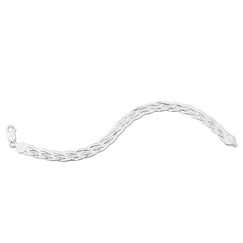 Ellen Tracy Sterling Silver Braided Bracelet