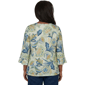 Petite Alfred Dunner Indigo Girls Bold Meadow Floral Blouse - image 2