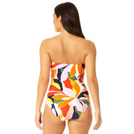 Womens Anne Cole Twist Front Shirred One Piece Swimsuit