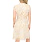 Petite MSK Short Sleeve Floral Pintuck Front Chiffon A-Line Dress - image 2