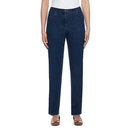 Womens Ruby Rd. Key Items Classic Side Elastic Jeans