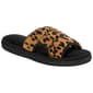 Womens Isotoner Micro Terry Vented Slide Slippers - Cheetah - image 1