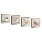 Melrose Rustic Wood Bird Plaque - Set of 4 - image 1