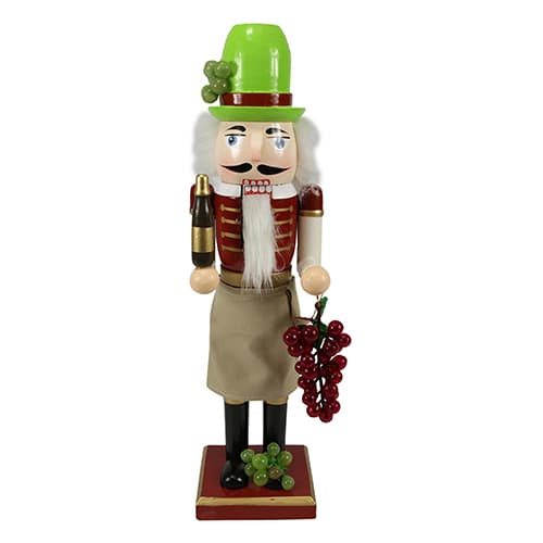 Northlight Seasonal 14in. Christmas Winery Nutcracker - image 