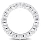 Sterling Silver 5 1/2ctw. White Moissanite Eternity Ring - image 2