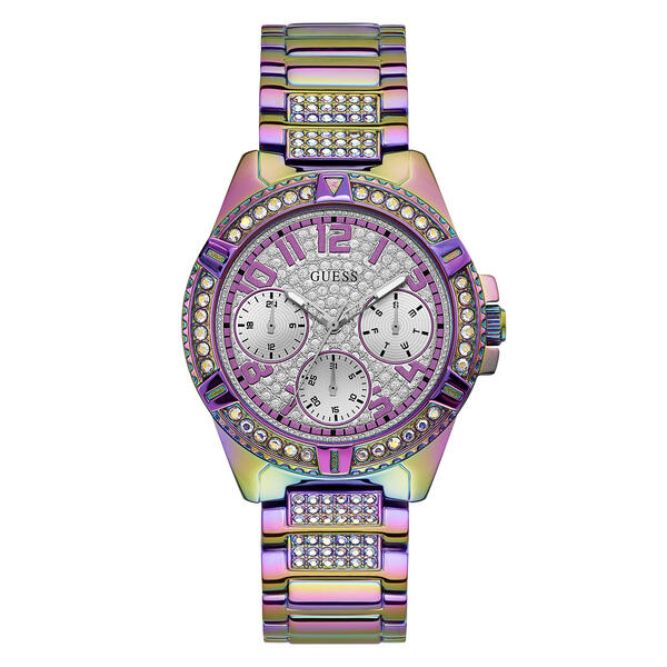Womens Guess Silver/Purple Dial Watch - GW0044L1 - image 