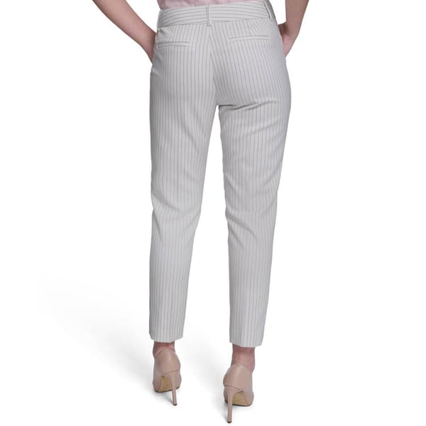 Womens Tommy Hilfiger Mid Rise Pinstripe Slim Dress Pants