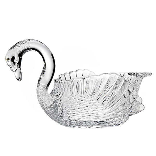 Godinger Crystal Swan Serving Bowl - image 