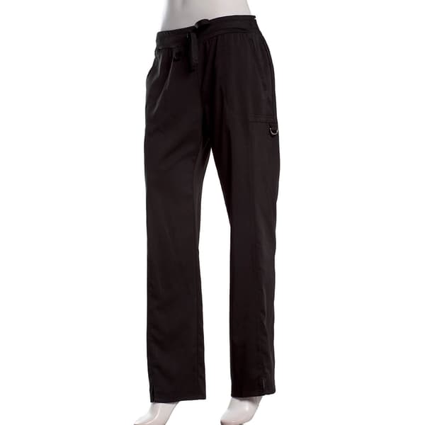 Womens Grey''s Anatomy Logo Plush Elastic Zip Cargo Scrub Pants - image 