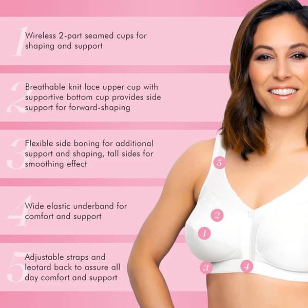 Womens Exquisite Form Lace Adjustable Cami Strap Bra 510548