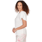 Womens Hearts of Palm Bloom Service Flutter Sleeve Crinkle Blouse - image 4
