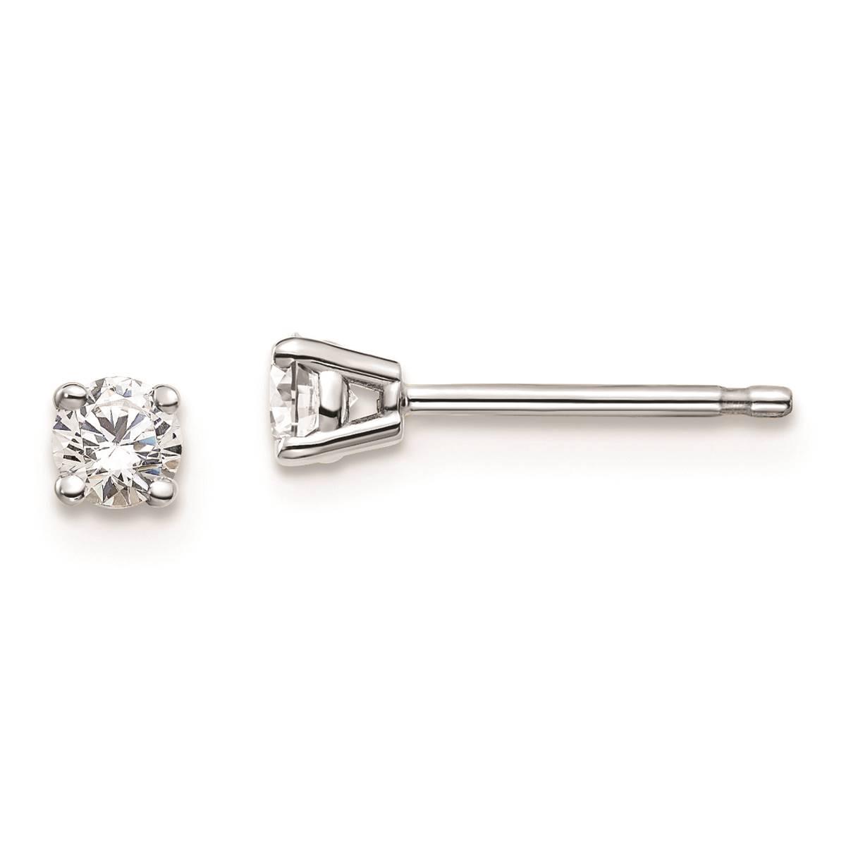 Pure Fire 14kt. White Gold 4-Prong 1/5ctw. Diamond Stud...