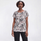 Womens Emily Daniels Short Sleeve Dot Button Shoulder Blouse - image 1
