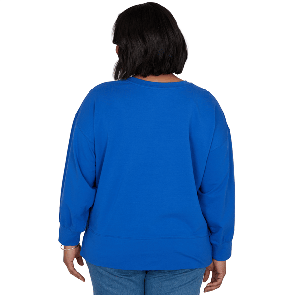 Plus Size Ruby Rd. Game of Luxe Game Day Graphic Terry Sweatshirt