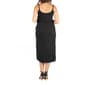 Plus Size 24/7 Comfort Apparel Spaghetti Strap Midi Wrap Dress - image 3