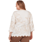 Plus Size Alfred Dunner Spice Market Scallop Edge Floral Blouse - image 2