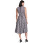 Womens Calvin Klein Sleeveless Plaid Belt Waist Midi Dress - image 2
