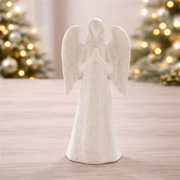 Melrose White Praying Angel Ceramic Figurine