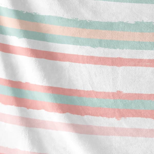 Spirit Linen Home™ Velvet Plush Watercolor Stripe Throw Blanket