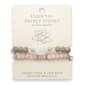 Rose Quartz & Ivory Lava 2pc. Stretch Bracelet Set - image 2