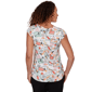 Plus Size Emaline Key Items Cap Sleeve Tropical Postcard Tee - image 1