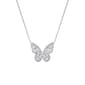 Gianni Argento Silver Plated Butterfly Necklace - image 1