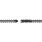 Mens Lynx Black Ion Plated Stainless Steel Foxtail Chain Necklace - image 4