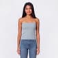 Juniors Pink Rose Pointelle Sweater Tube Top - image 3