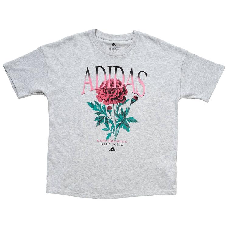 Girls (7-16) adidas® Short Sleeve Rose Heather Boyfriend Tee